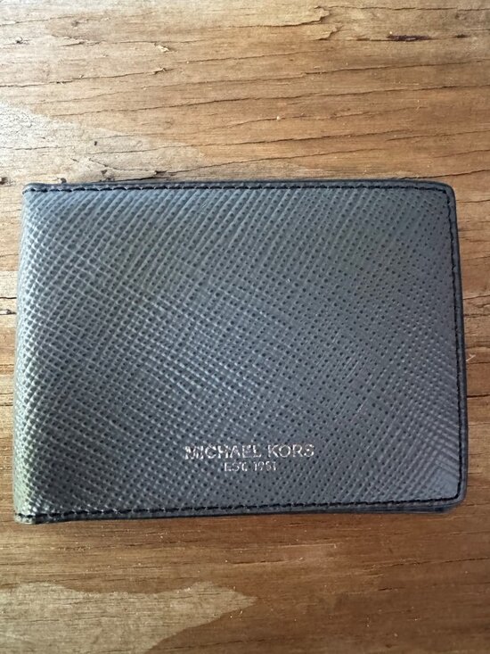 Michael Kors Other - Michael Kors Mens Leather Bifold Wallet With ID Window